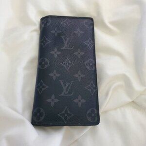 Louis Vuitton Black Monogram Canvas Wallet Cardholders